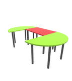 Set of collapsible wooden or iron tables