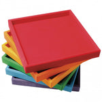 Set of 6 colored trays