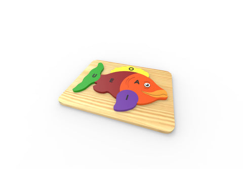 Fish with vowels and base